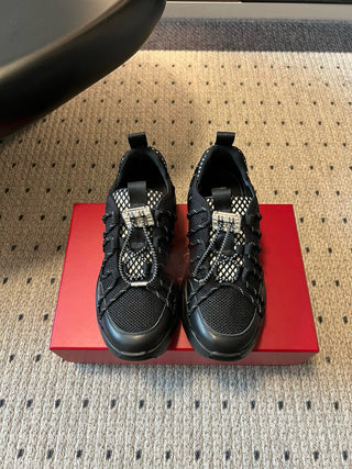 Early Spring New Arrival: Rhinestone Square-Buckle Platform Sneakers
