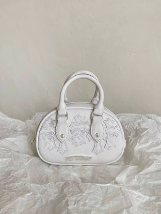 bowling bag in white.