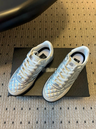 Glossy Plaid Versatile Sneakers (German Training Shoes)