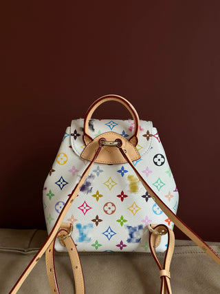 Three-color schoolbag