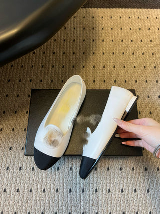 New early spring classic two-tone flat shoes