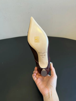 vintage pearl drop pointed toe stiletto boots