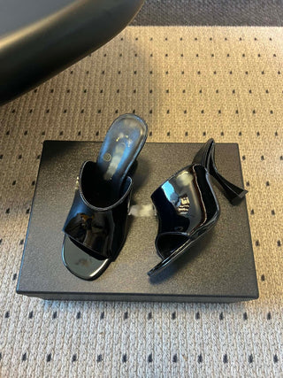 Spring/Summer New High-Heeled Mule Slippers