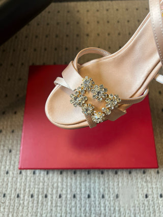 New strappy rhinestone sandals