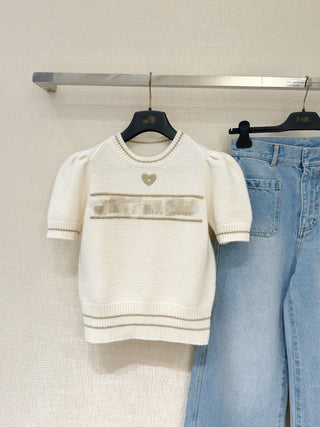 Limited Edition Christmas Knitted Short-Sleeve