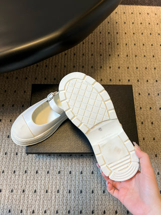 New early spring style diamond-patterned platform Mary Jane shoes with single buckle