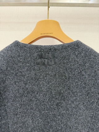 25 Autumn/Winter New Slim Waist Collar Woolen Coat