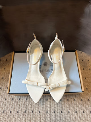 P brand 26ss early spring new arrival pointed-toe single-strap high-heeled sandals