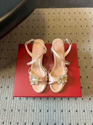 New strappy rhinestone sandals