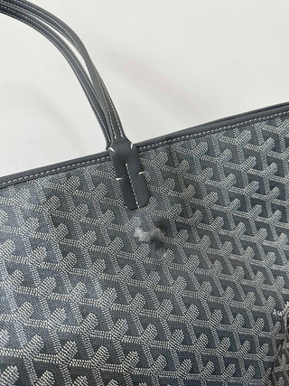 Zippered Tote Shopping Bag, Large/Medium, Grey