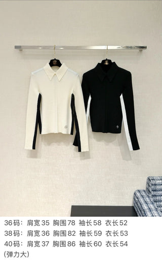 Premium Color-Blocked Polo Knitwear ✨Coconege🎿 Ski Collection