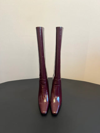 minimalist high-luxury classic pointed-toe high-heeled boots