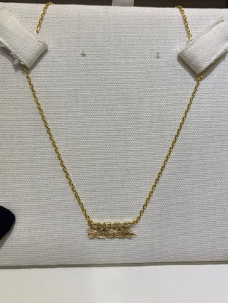 26 Early Spring Collection Gold Plated Letter Necklace with Full Diamond Embellishments