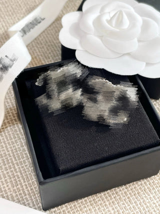 Twisted Bead Diamond Earrings