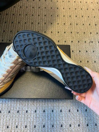 Glossy Plaid Versatile Sneakers (German Training Shoes)