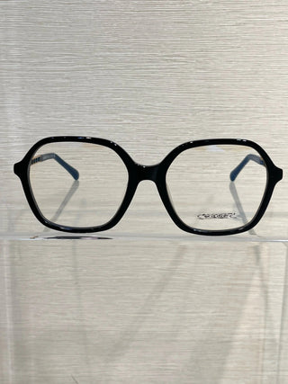 timeless classic leather chain-link glasses