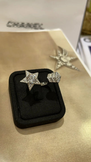 New Comet White Gold Open Ring