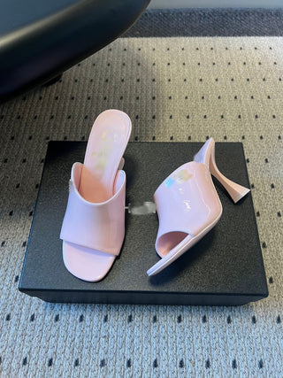Spring/Summer New High-Heeled Mule Slippers