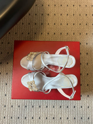 New strappy rhinestone sandals