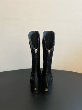 Pointed-Toe Panelled Mary Janes