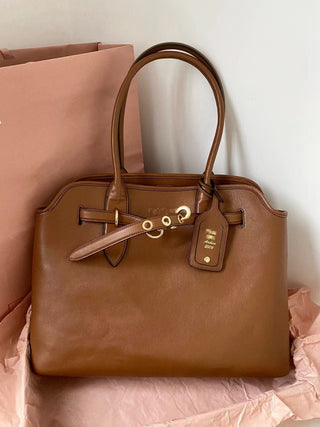 Vintage Tote Bag, Brown