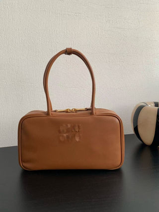Small Cognac Briefcase