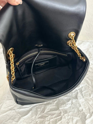 jamie sheepskin chain bag small black