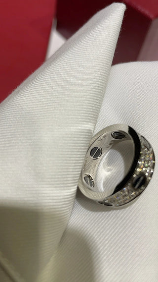 New black ceramic starry sky ring