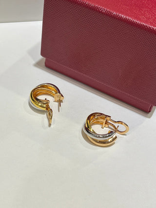 New three-ring earrings