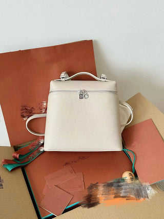 Backpack, Stone Grey (with silver buckles)