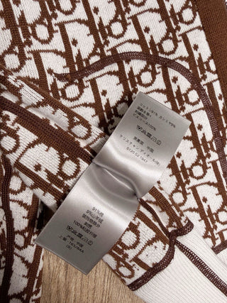 Dio Classic Monogram Logo Reversible Zip-Up Hooded Jacket!