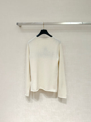 DIO* Lucky Star Shoulder Button Sweater, Cashmere 🐏