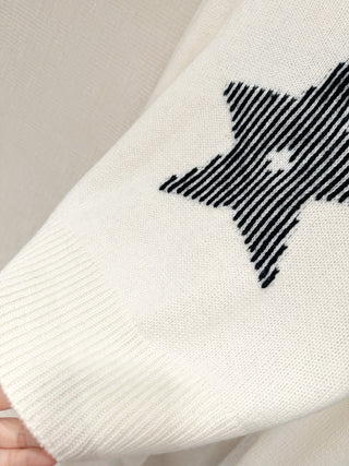 Dio*Lucky Star Hooded Knit Sweater