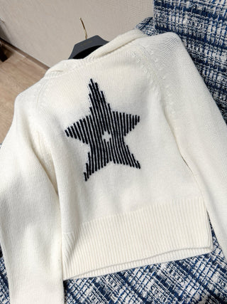 Dio*Lucky Star Hooded Knit Sweater