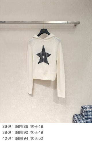 Dio*Lucky Star Hooded Knit Sweater