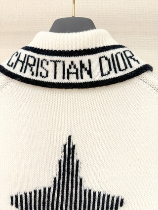 DIO* Lucky Star Collar Sweater - Cashmere and Wool Blend Yarn