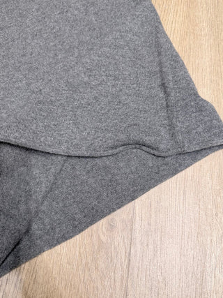 Grey knitted slip dress