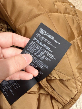 Prad* Autumn/Winter New Arrival: Brown Diamond Pattern Cotton Jacket/Short Coat