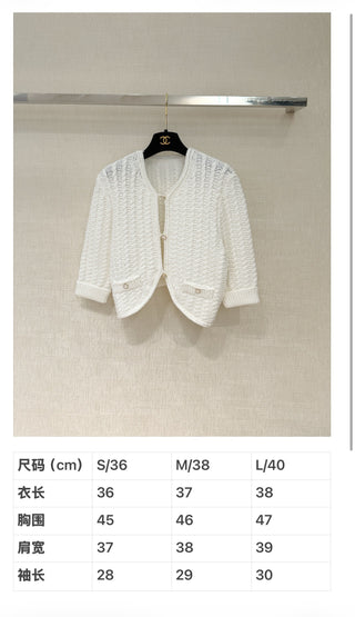26C Early Spring Collection Short Knitted Cardigan