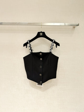 Early Autumn New Arrival Bow Pearl Camisole
