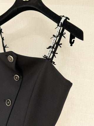 Chane* Early Autumn New Arrival Bow Pearl Camisole