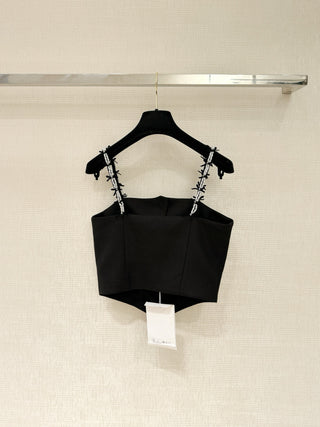 Chane* Early Autumn New Arrival Bow Pearl Camisole