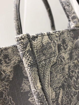 New version gray tiger print, large size 41cm BOOK TOTE
