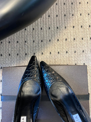 Alai* New Crocodile-Patterned Pointed-Toe High Heels