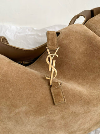 Suede gold leaf color ys1 bea hobo tote