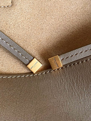 Suede gold leaf color ys1 bea hobo tote