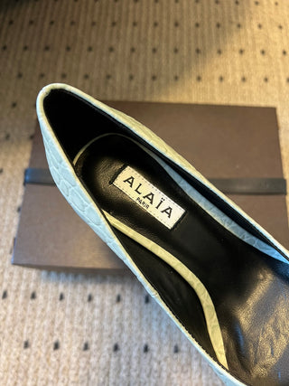 Alai* New Crocodile-Patterned Pointed-Toe High Heels