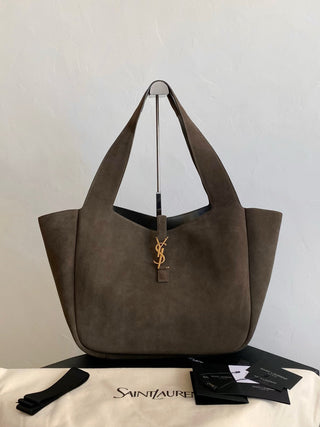 Suede musk color ys1 bea hobo tote