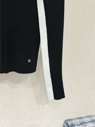 Chane* Premium Color-Blocked Polo Knitwear ✨Coconege🎿 Ski Collection