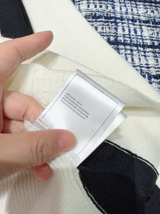 Chane* Premium Color-Blocked Polo Knitwear ✨Coconege🎿 Ski Collection